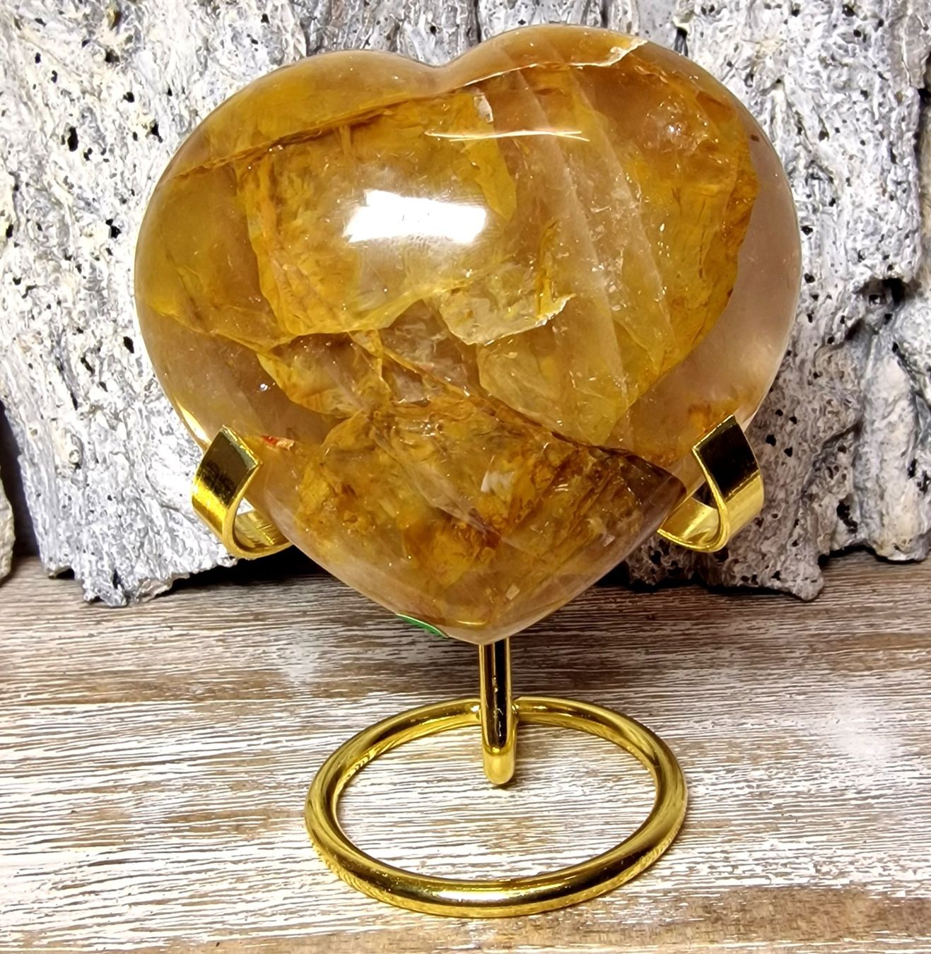 Minerali & Pietre curative: Wunderschönes Golden Healer Herz 510g – Nuovo (secondo la descrizione) da Matzingen venduto da Shay_Crystalz