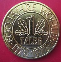 1 Taler Wohlen AG - 800 Jahr Jubiläum 1778-1978 Goldoptik