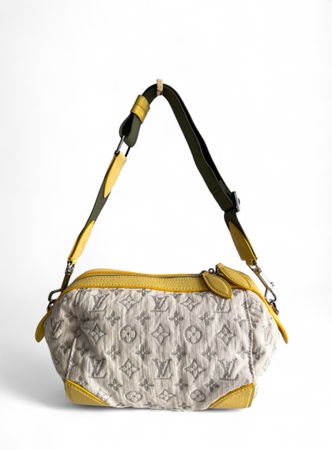 LOUIS VUITTON  Monogram Denim Pochette Round Sac Tasche