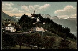 AK Flühli, Ortspartie mit Kirche