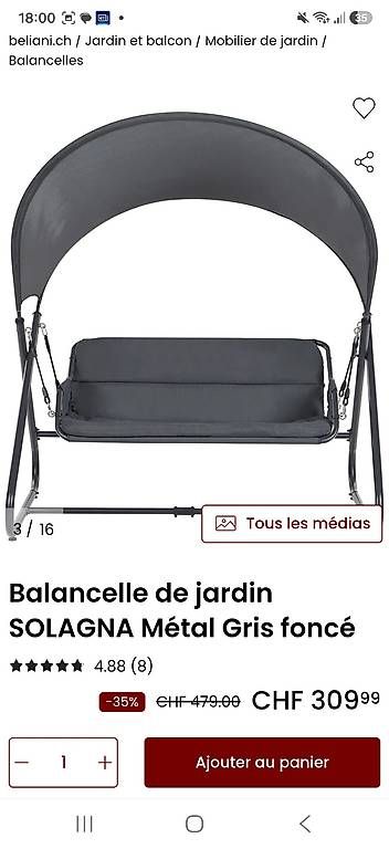 Sonstige Gartenschaukeln: Balancelle de jardin – Neu und originalverpackt aus Uvrier von Violyna 1