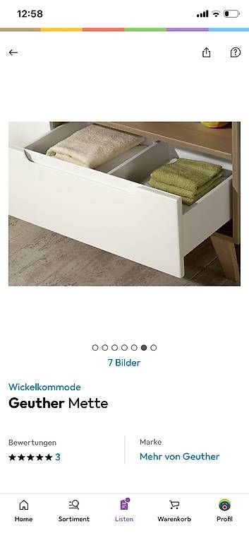 Fasciatoi & Accessori: Wickelkommode Geuther Mette – Usato da Biglen venduto da Sybille08 2