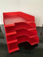 1 Stk. rote A4 Biella Dokumentablage Briefablage Ablagefach