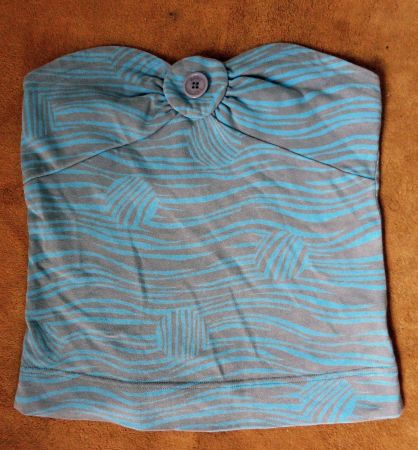 MARC JACOBS : Top gris-turquoise 34-36