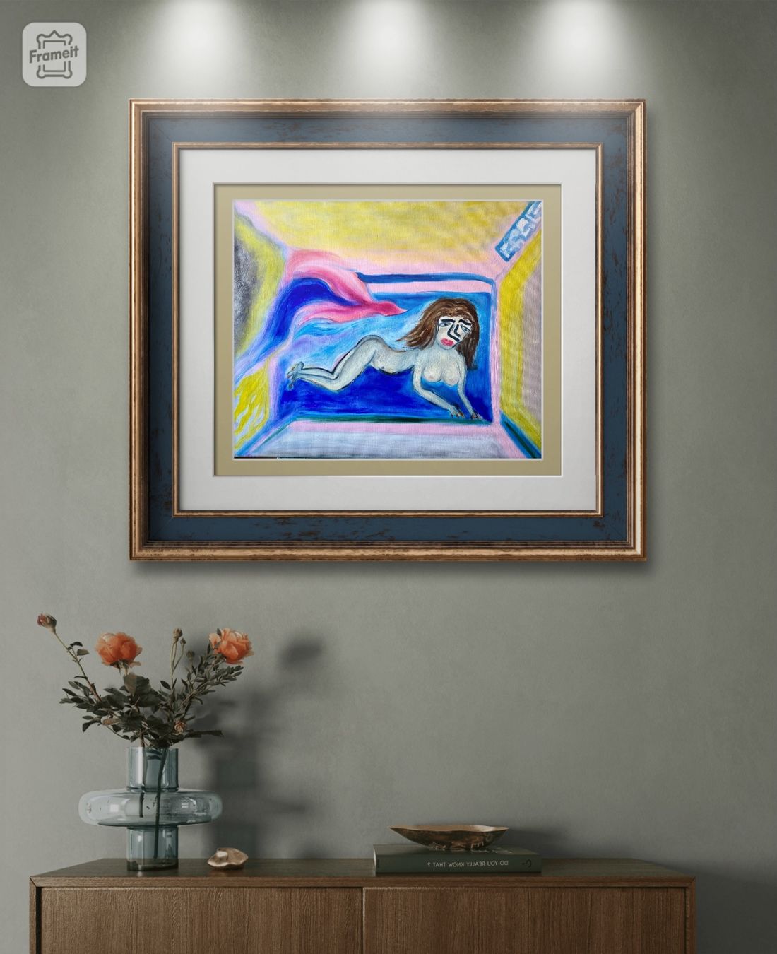 Gemälde: Die Jungfrau-Oil Bild Kunst Doks – Neu (gemäss Beschreibung) aus Beromünster von dok_b8mf