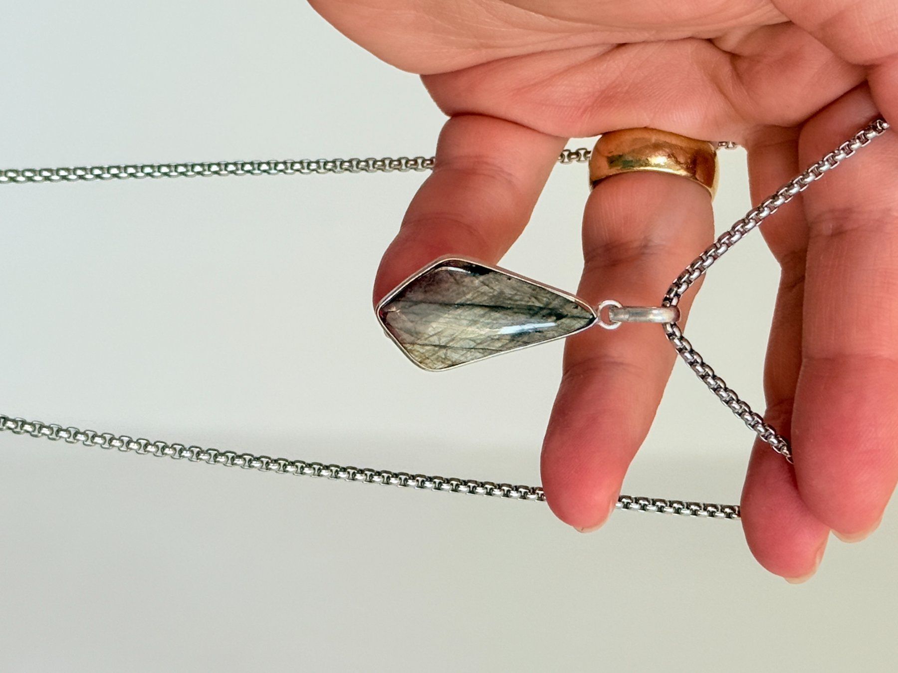 Catenine: Labradorite necklace – Nuovo e nell'imballaggio originale da Genève venduto da AGBERG 5