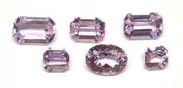 Lot 50.08 ct 6x Kunzites (N°25) - Valeur 5'000.- Fr.