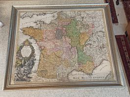 Antik Galliae Franciae Navarrae Homannianos Heredes 1741