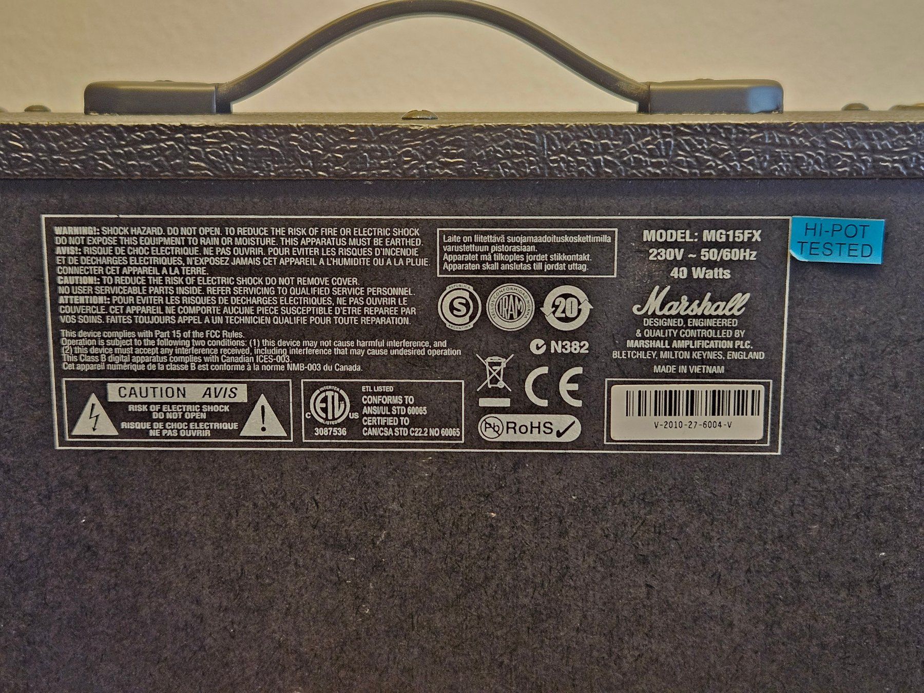 Marshall Amplificatori: Marshall MG-15 FX – Usato da Reinach BL venduto da doctor_gonzo 2