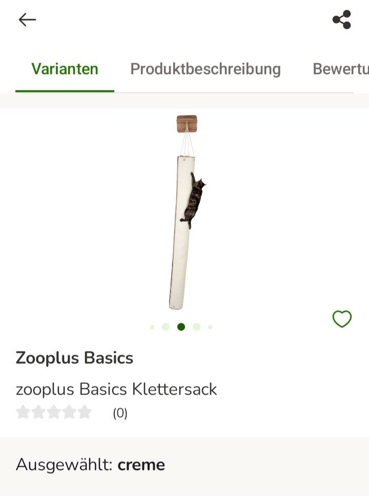 Katzenbaum - Kratzbaum: Klettersack Katze Zooplus – Neu (gemäss Beschreibung) aus Brüttisellen von Sil2017 3