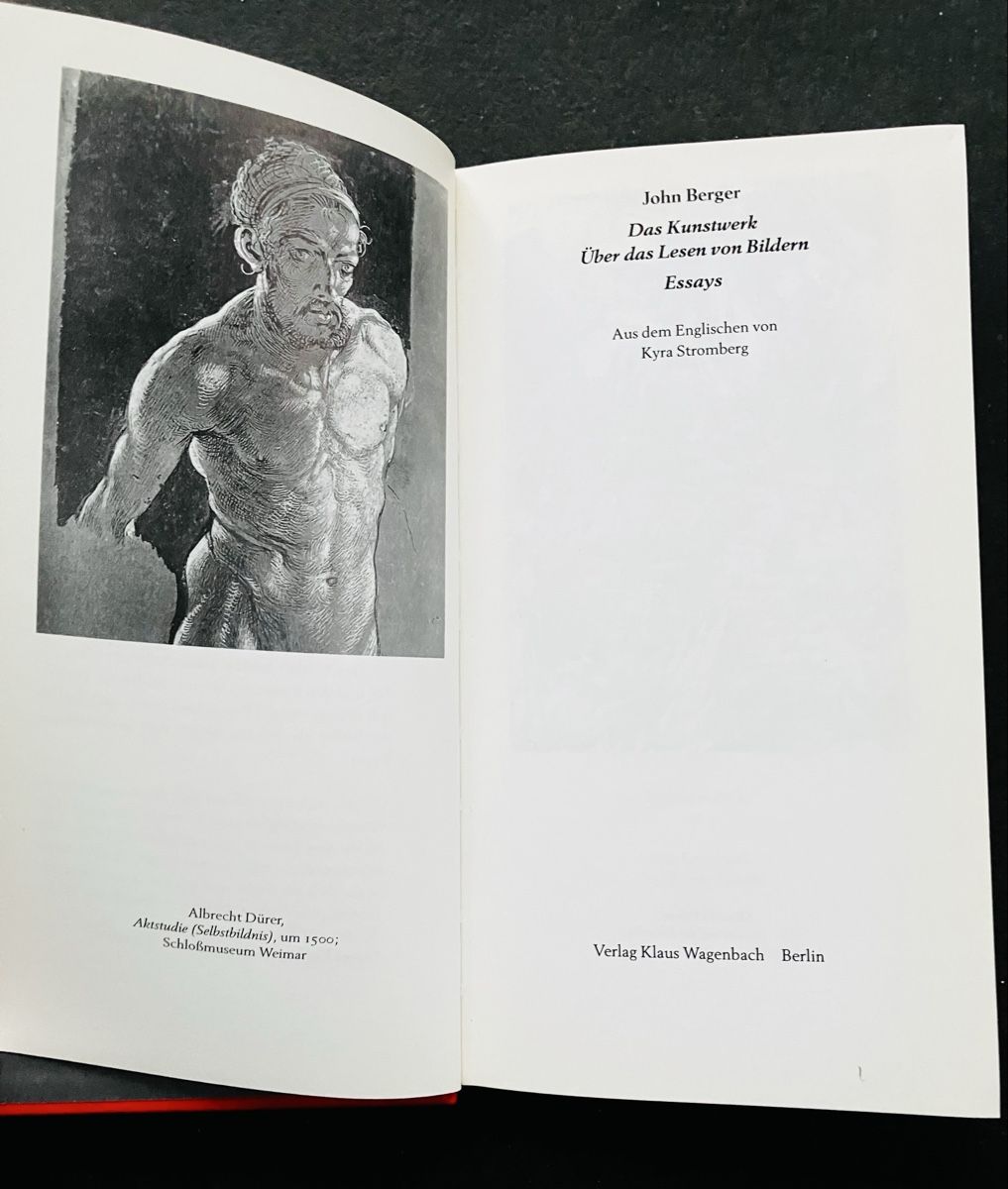 Libri: John Berger: Das Kunstwerk – Usato da Buchs AG venduto da Allerleis 3