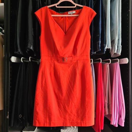 Morgan Coral Pencil Dress