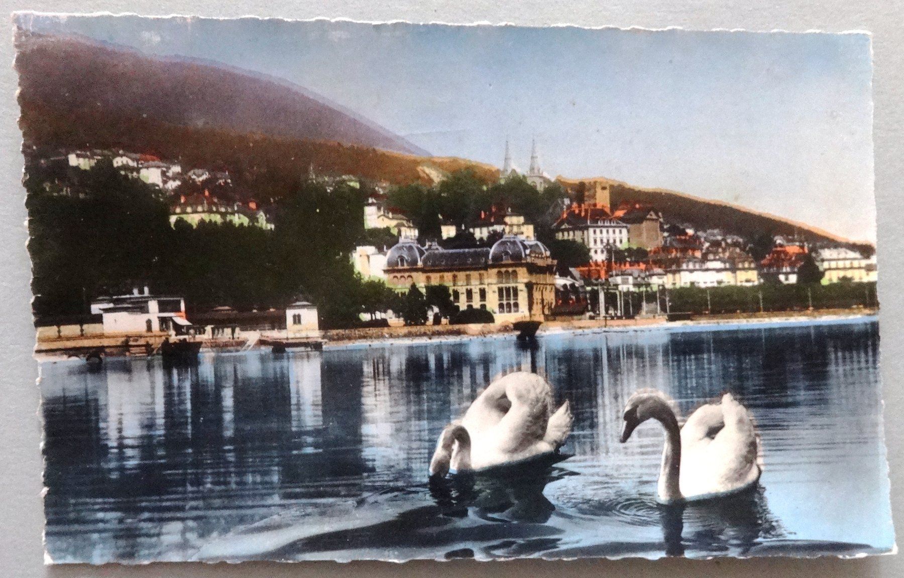 Cartoline postali: Neuchâtel vu du Lac – Difettoso da Fétigny venduto da Billy2miny
