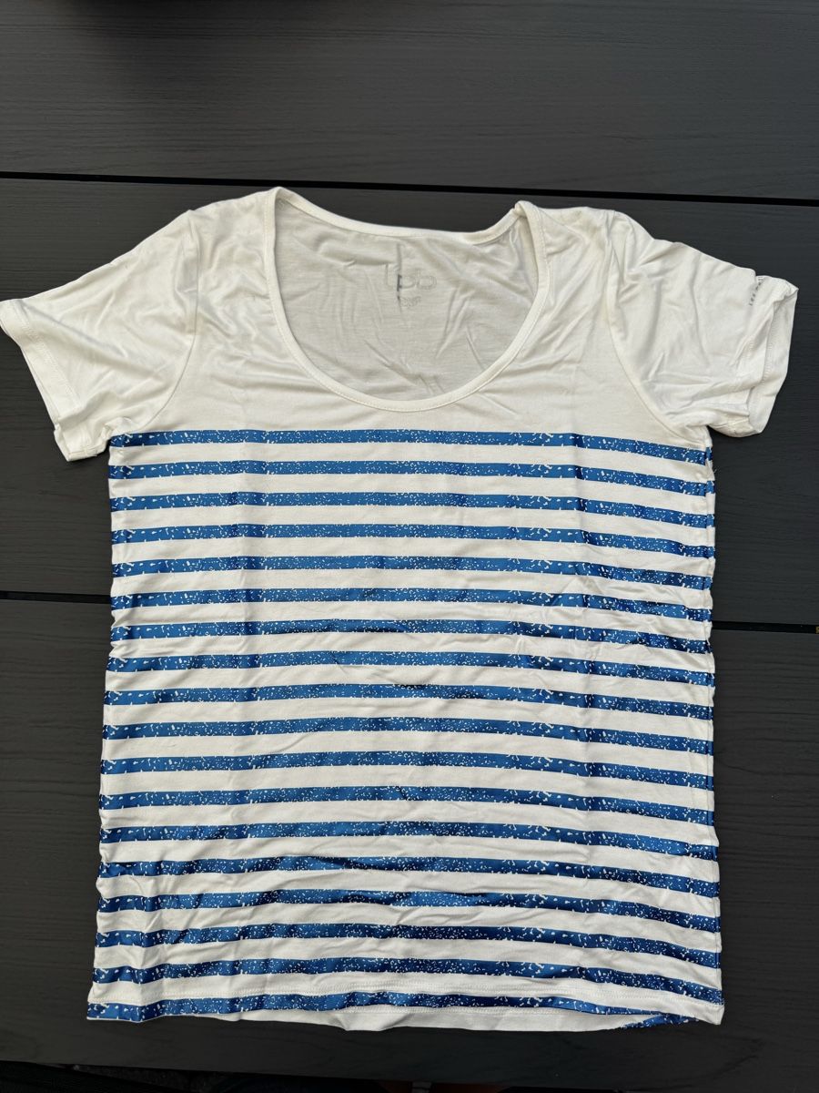 T-shirt: T-shirt rayé blanc/bleu taille S Neuf – Nuovo e nell'imballaggio originale da Martigny venduto da deb_5ypy