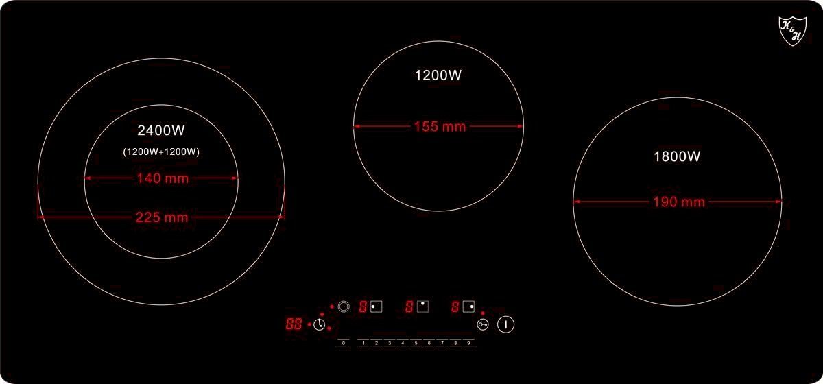 Cucine: K&H Glaskeramikkochfeld NC-5404 – Nuovo e nell'imballaggio originale da Bottighofen venduto da zaap 2