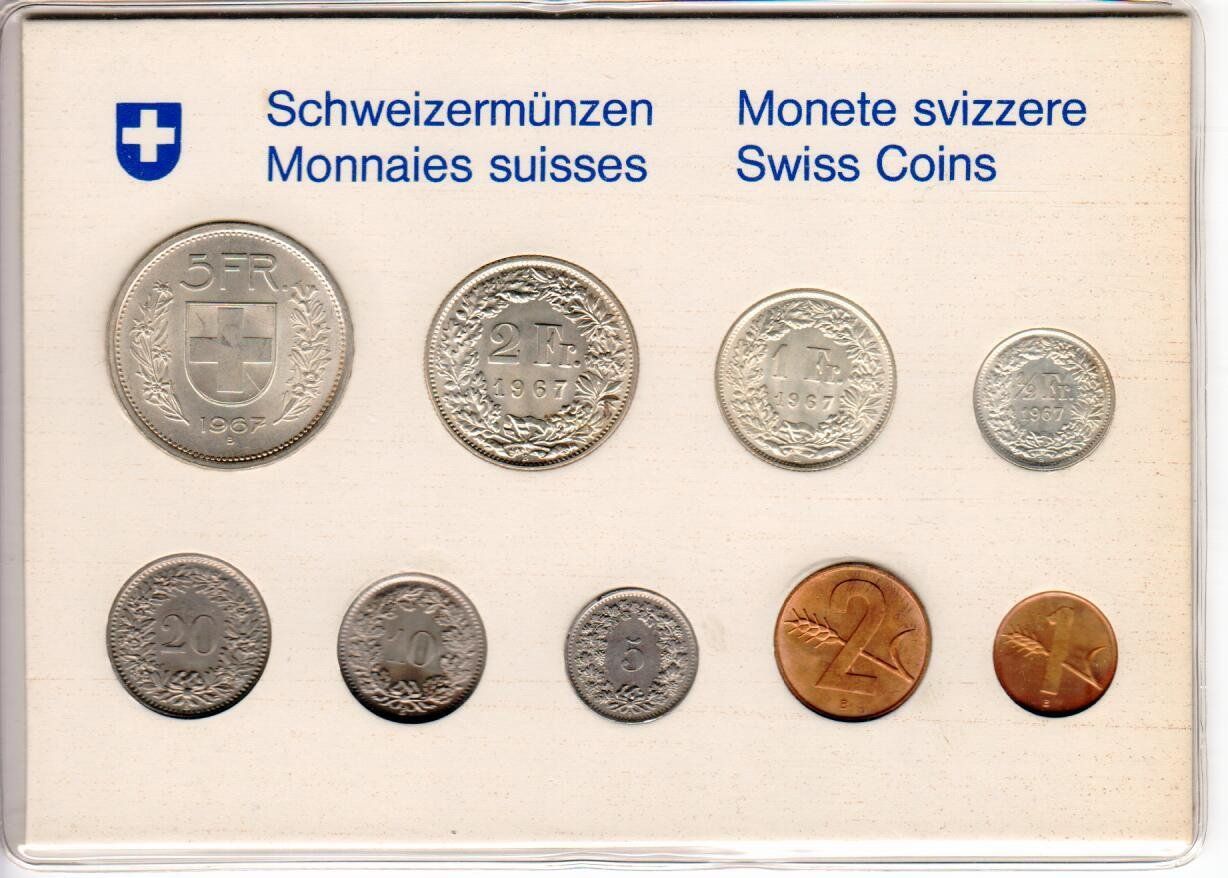 Toutes les monnaies: Münzsatz 1967 – D'occasion à Wolhusen par Curver9