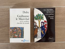 2 livres Georges Duby - Moyen Âge 