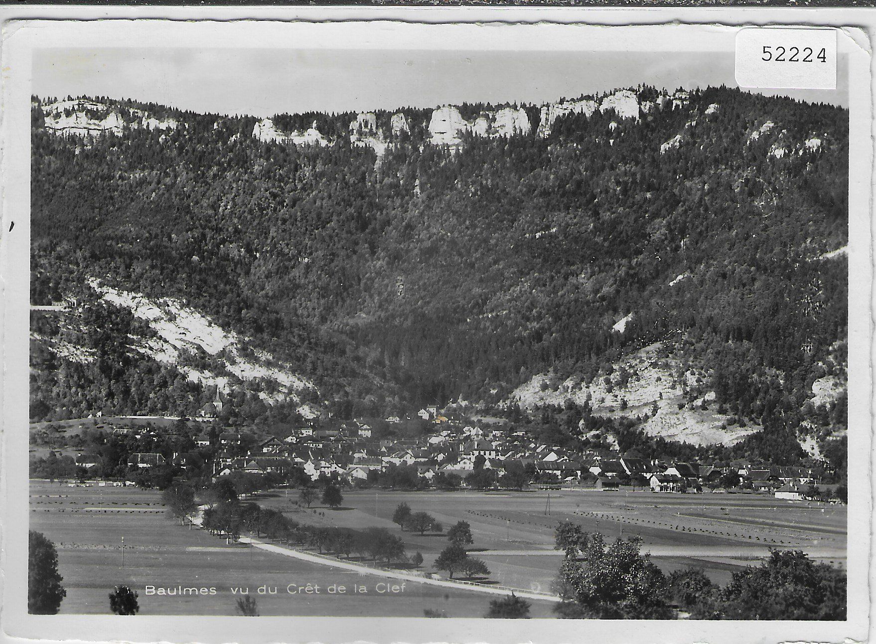 Cartoline postali: Baulmes vu du Cret de la Clef – Usato da Ettingen venduto da Kartenplanet