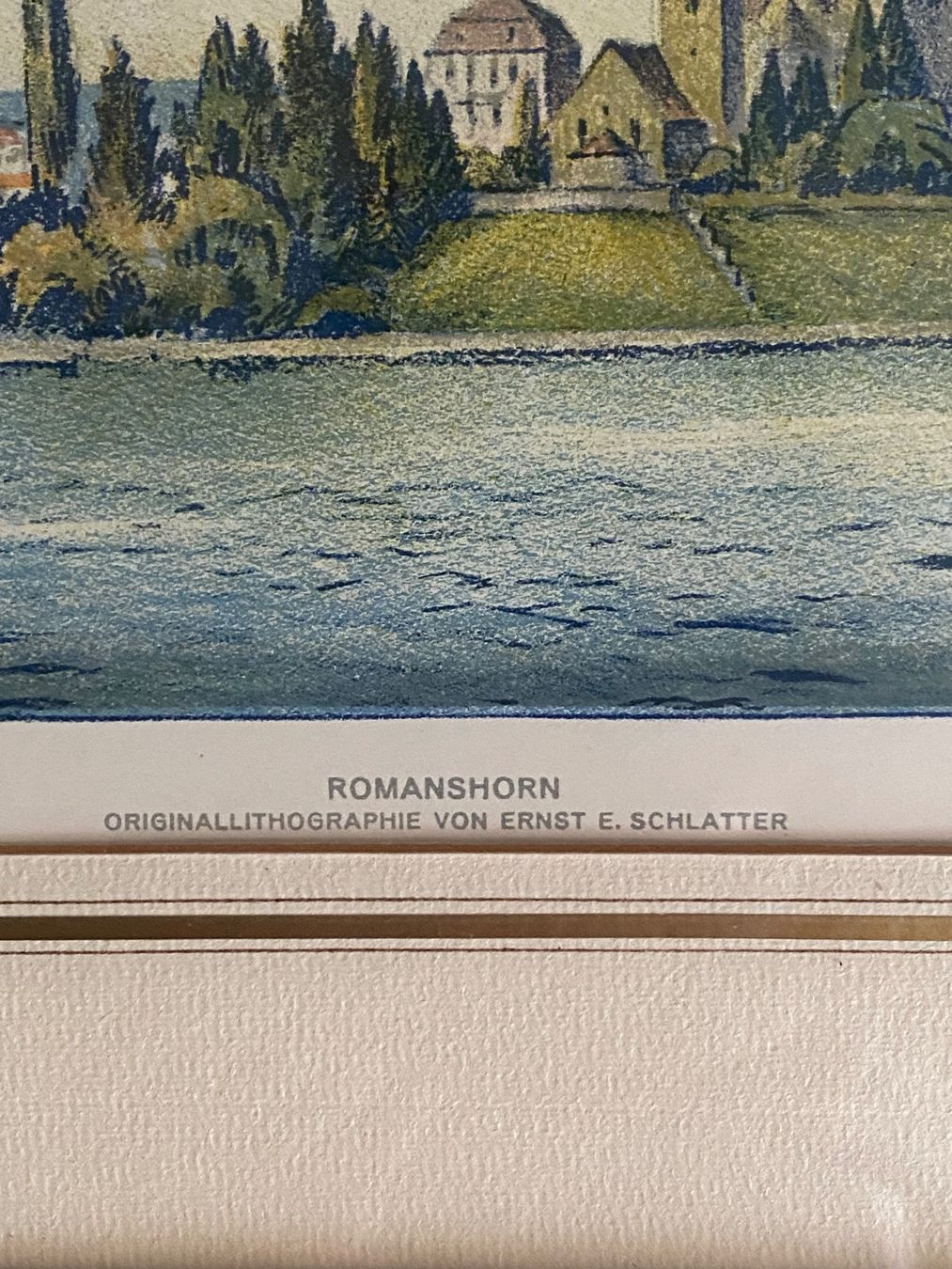 Grafica & Litografie: Romanshorn, Originallithographie, Ernst E. Schlatter – Usato da Kreuzlingen venduto da don_ueli6wb5 2