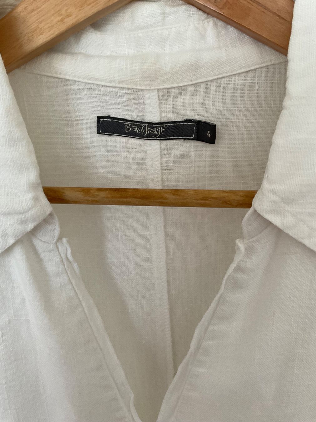 Vestiti: BACKSTAGE 100% Leinen Kleid Gr 4 M weiss – Usato da Urdorf venduto da alda02 4