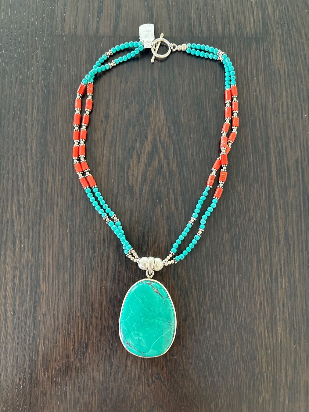 Catenine: Turkies , Korallen mit Silber 925 collier – Nuovo (secondo la descrizione) da Schönenberg ZH venduto da JaluTa 3
