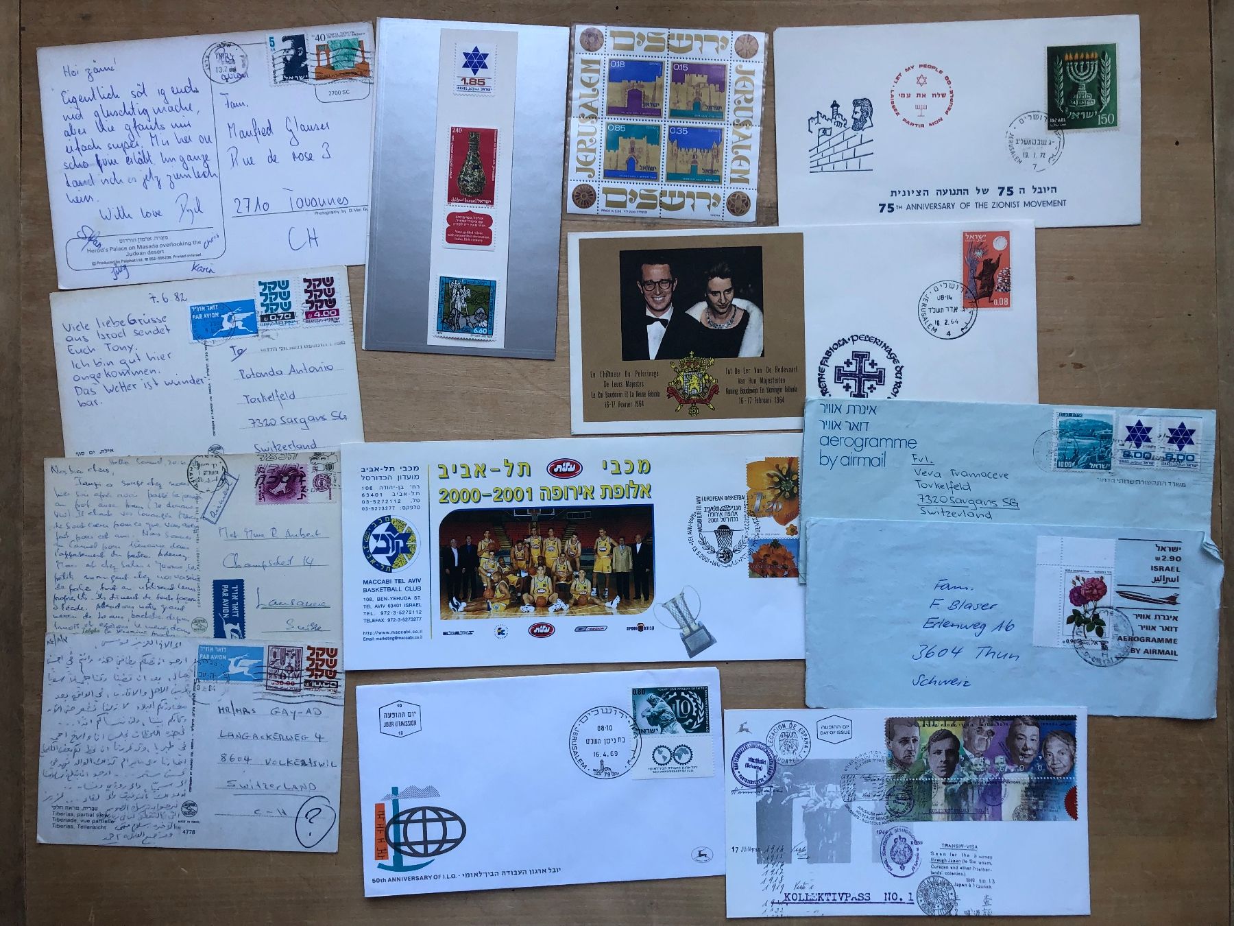 Tutti i francobolli: ISRAEL (FDC, Bloc...) – Usato da Neuchâtel venduto da Atahuallpa 1