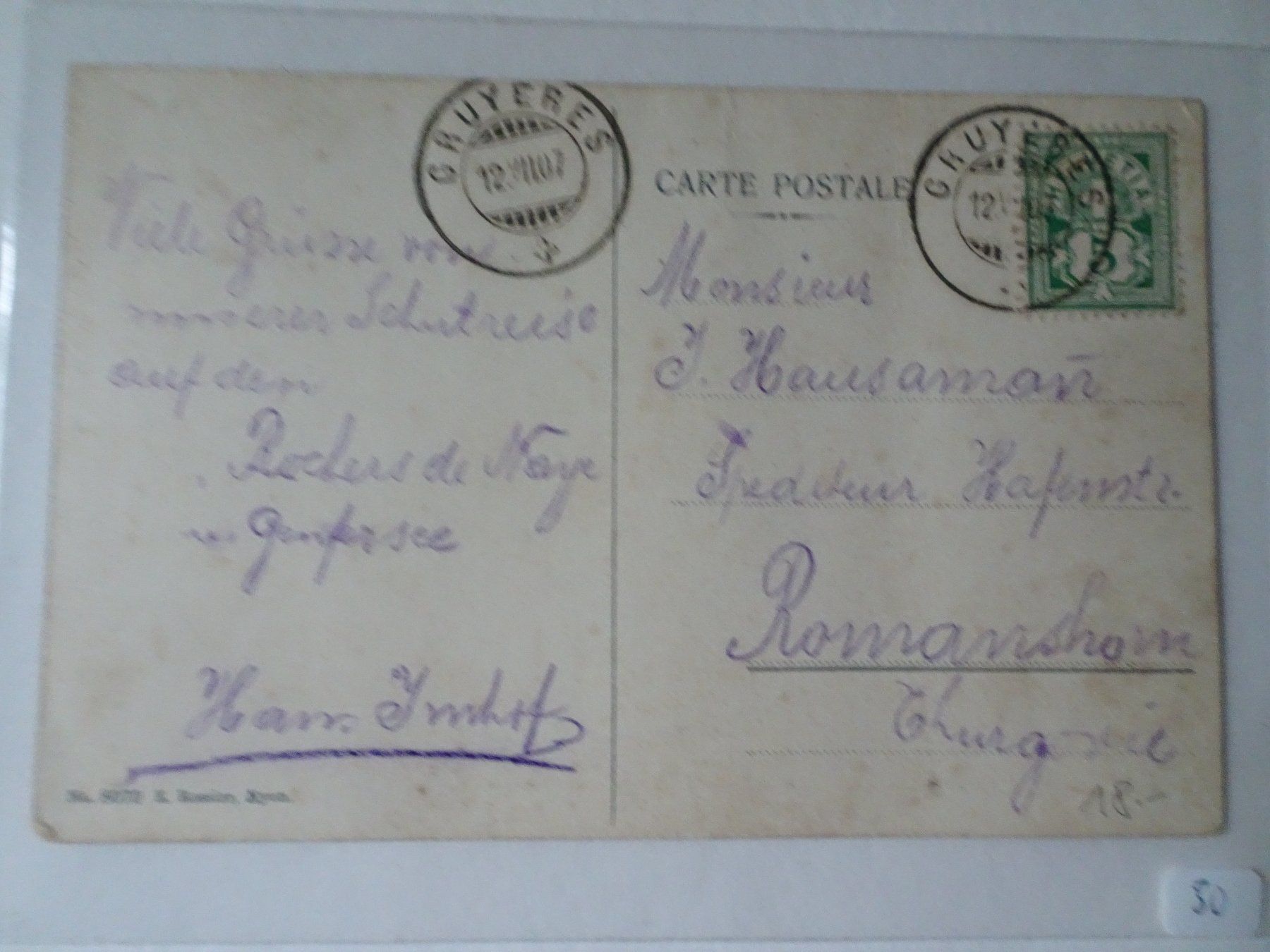 Cartoline postali: AK GRUYERES ET LA DENT DE BROC – Usato da Schönenwerd venduto da schnitzunddrunter 1