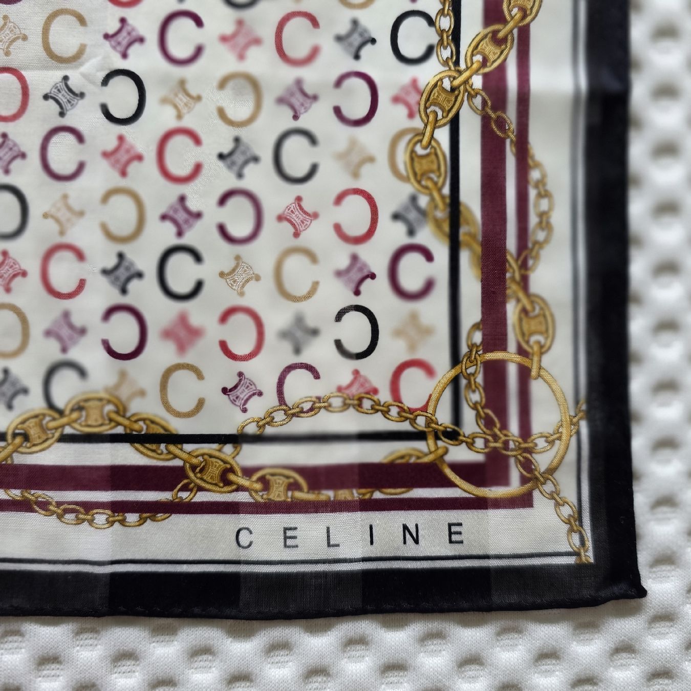 Celine Foulard & Sciarpe: Celine Baumwolltuch 50x50 cm Neu – Nuovo (secondo la descrizione) da Zürich venduto da LIMAR 1