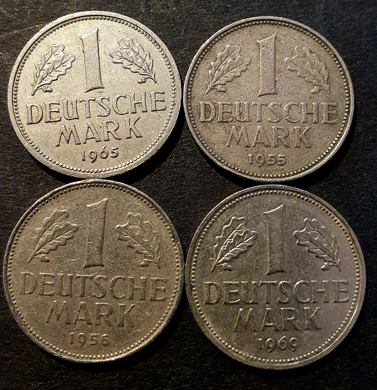 Toutes les monnaies: 4 x 1 Mark – D'occasion à Egerkingen par Acc1 1