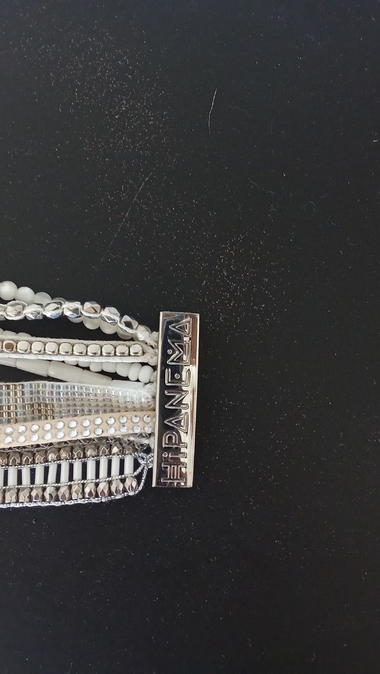 Bracciali & Braccialetti: Bracelet Ipanema multi-rangs blanc argenté  – Usato da Boulens venduto da m17_7jc7 1