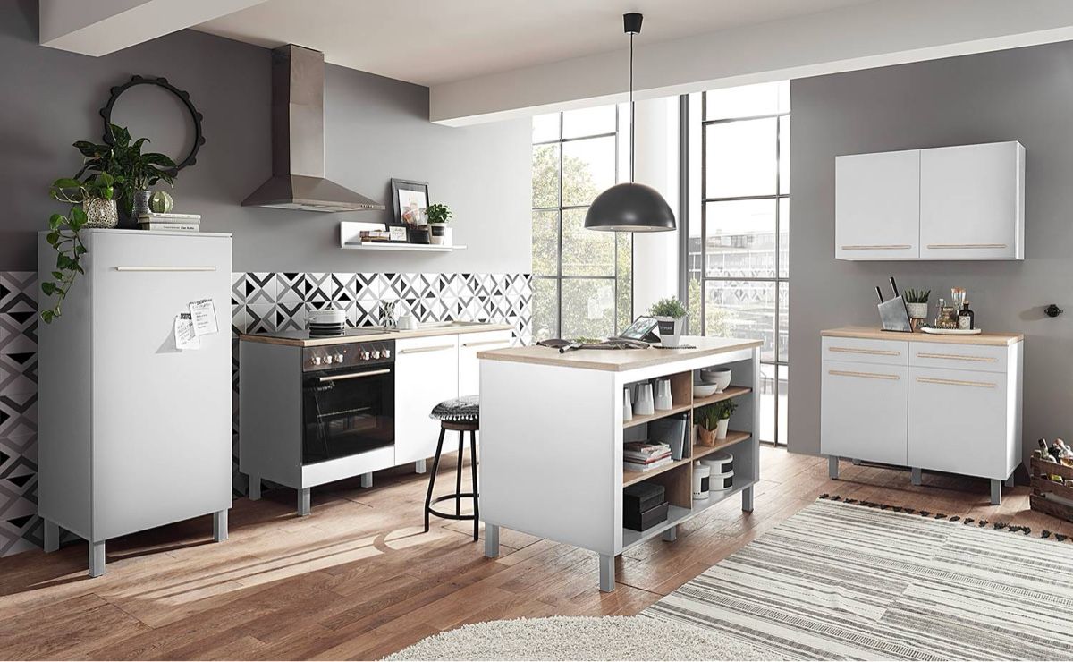 Cucine complete: Kücheninsel Kawola Mattweiss – Nuovo e nell'imballaggio originale da St. Gallen venduto da SG_CH1 4