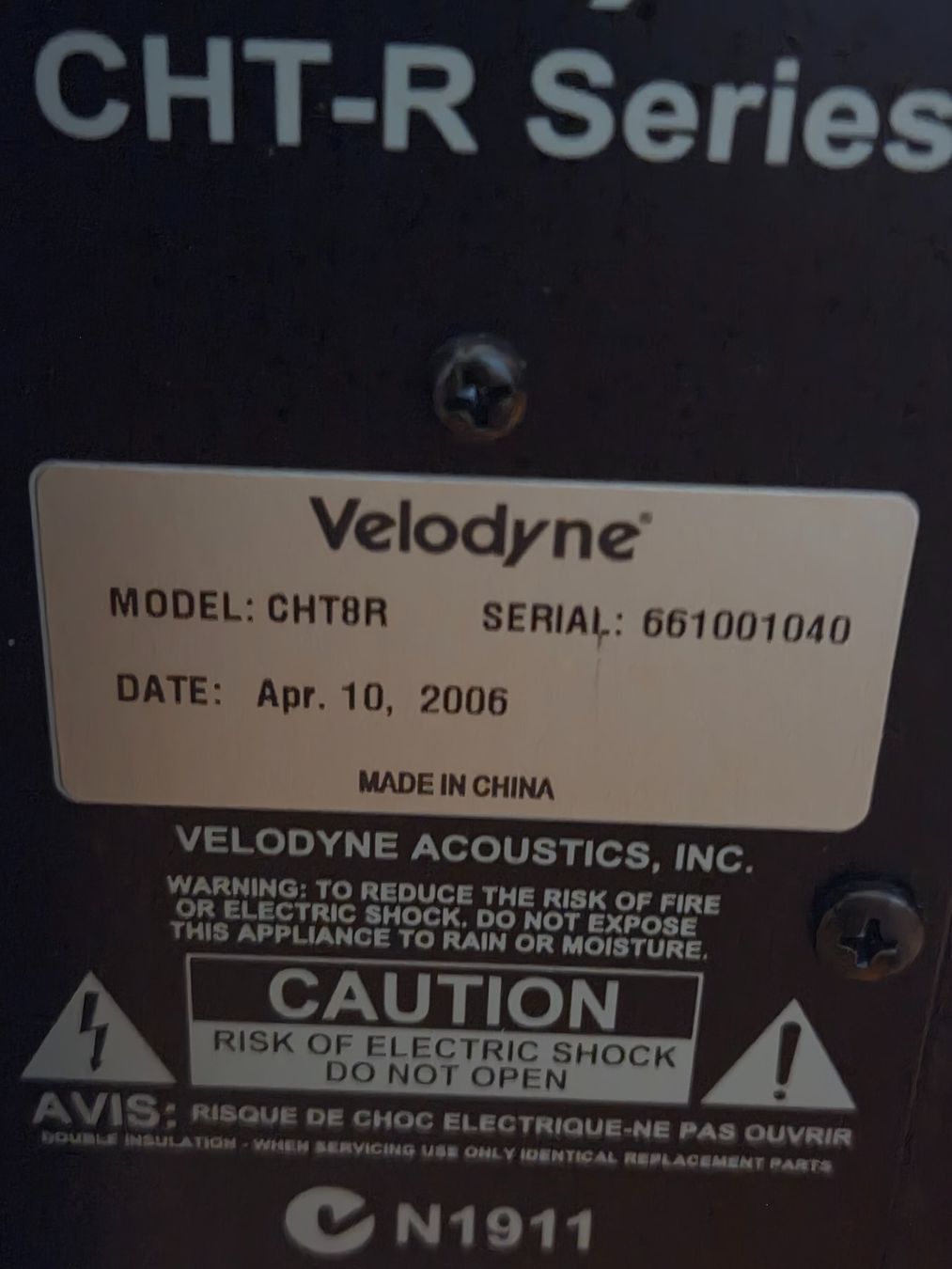 Casse acustiche: CAISSE DE BASSE VELODYNE – Usato da La Chaux-de-Fonds venduto da Flapi74 1