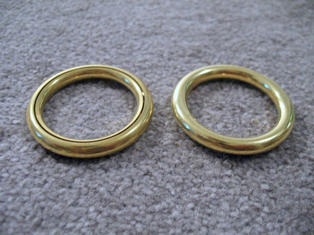31x Messing Ring 44 / 32 mm Makramé Basteln (Neu (gemäss Beschreibung ...