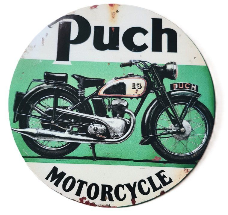 Puch Insegne: Puch - Blechschild  (neu/OVP) – Nuovo e nell'imballaggio originale da Wilen b. Wollerau venduto da morethanmusic