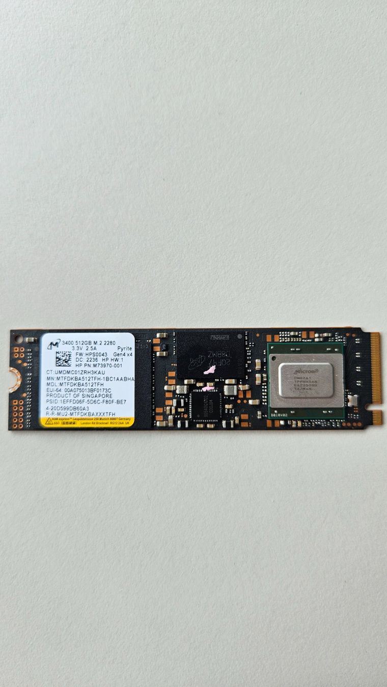 Harddisks: Micron ssd 512 gb nvme – Gebraucht aus Widnau von PlayTechTown