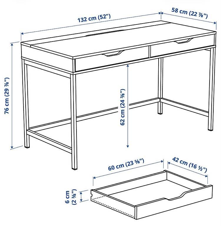 Scrivanie: Ikea Schreibtisch, schwarz, gebraucht – Usato da Walzenhausen venduto da elhuuu21 4