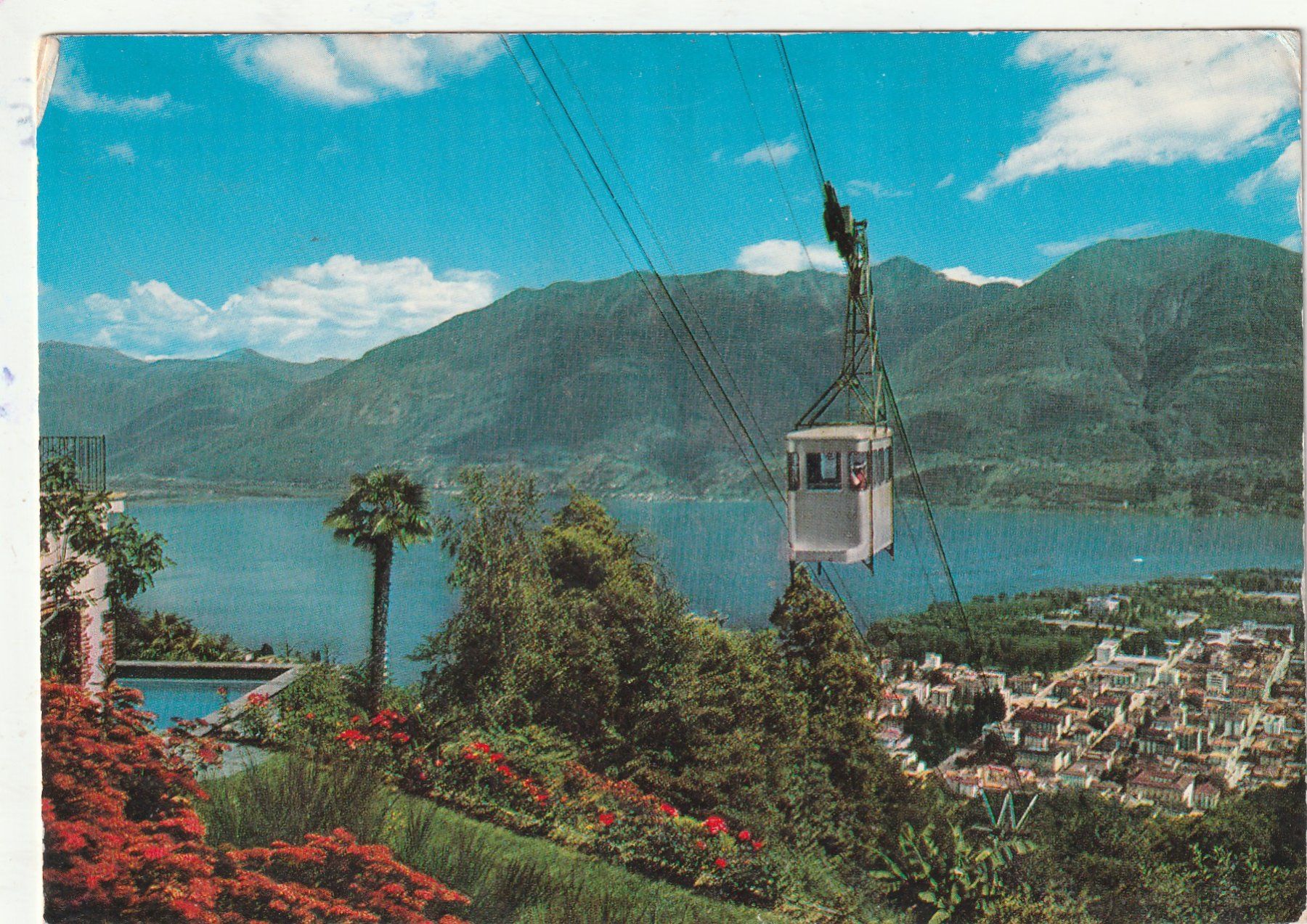 Cartoline postali: Locarno Luftseilbahn um 1972 – Usato da Lumbrein venduto da made02