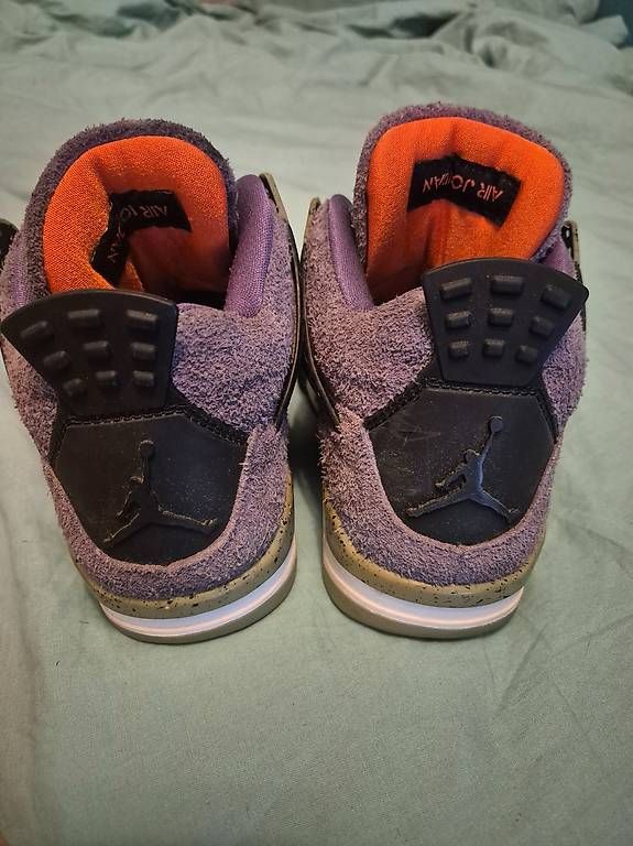 Jordan Scarpe per ragazzi: Basket Air Jordan 4 violet&vert – Nuovo (secondo la descrizione) da Vevey venduto da robi-78 1