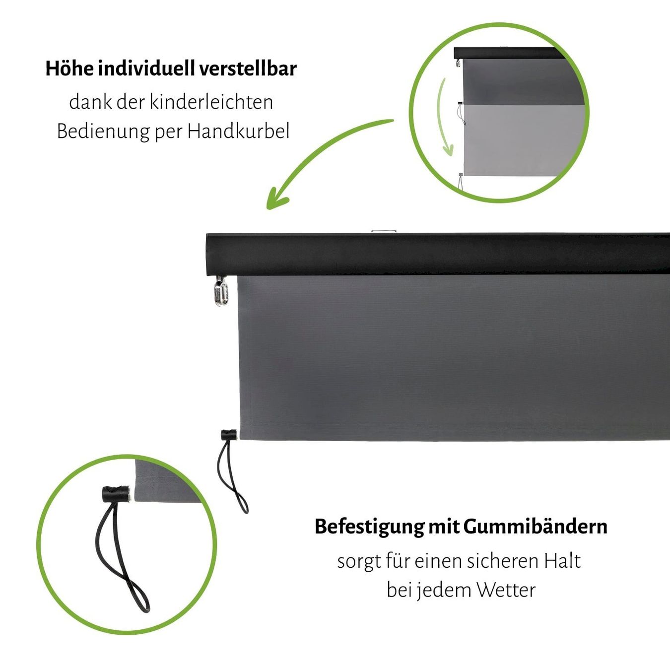 Tende da sole: Senkrechtmarkise 160 x 250 cm anthrazit – Nuovo e nell'imballaggio originale da Bottighofen venduto da zaap 1