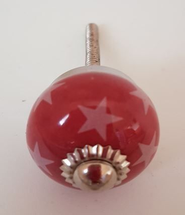Maniglie per cassetti & Pomelli per mobili: Möbelknopf altrosa mit Sternli – Nuovo e nell'imballaggio originale da Schwerzenbach venduto da Alperose03 1
