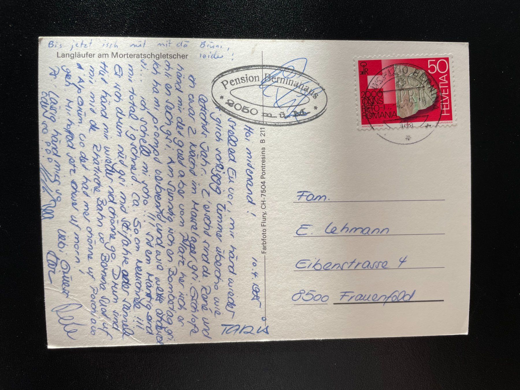 Cartes postales: AK GR Langläufer am Morteratschgletscher, Engadin – D'occasion à Thal par Danny82 1