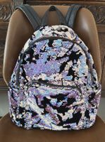 Rucksack Pailletten lila blau schwarz Claire's