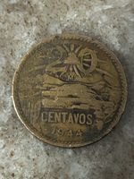 Mexikanische 20 Centavos Münze von 1944 - Vintage Rarität!