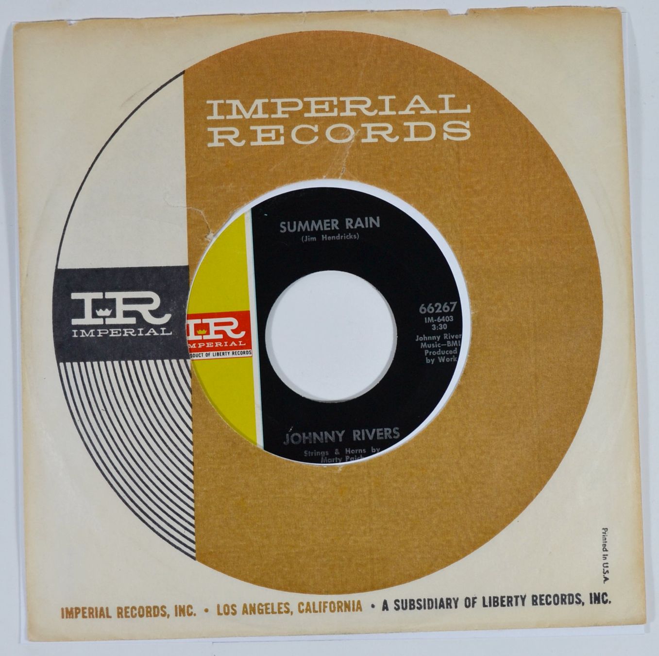 Dischi in vinile: Single: JOHNNY RIVERS - Summer Rain – Nuovo (secondo la descrizione) da Frenkendorf venduto da Yard-Sale-2000