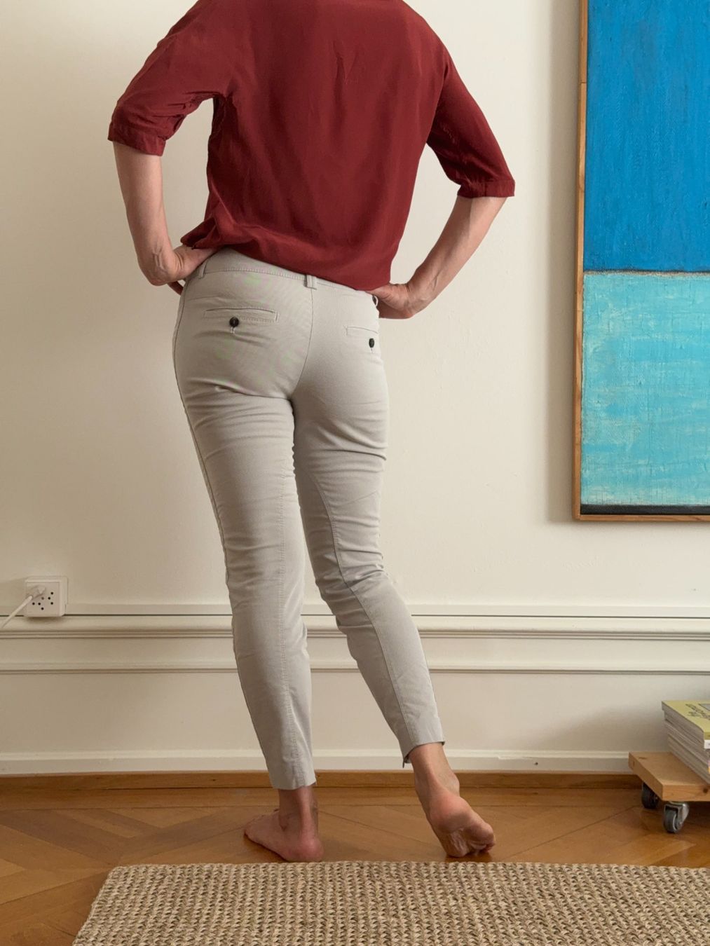 Pantalons: St. Emile Damen Hosen hellgrau Grösse 36 schmal – D'occasion à Basel par Smarten 2