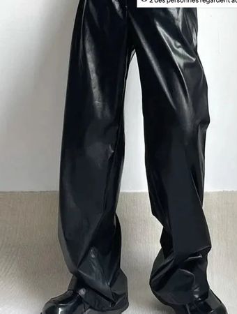 PANTALON ZARA UNISEXE - TAILLE XL- ECO CUIR NEUF