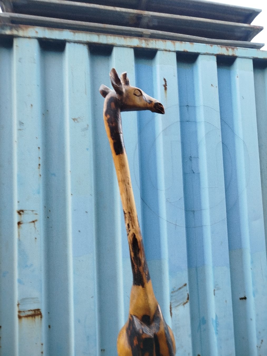 Sculture & Statue: Wunderschöne Holzgiraffe.(em16) – Usato da Künten venduto da Schnaepplihuus 1