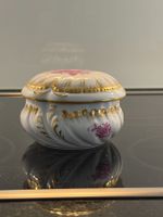 Deckeldose Porzellan rosa Apponyi-Muster Herend Ungarn