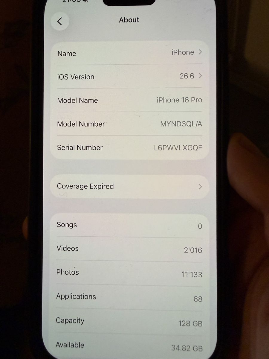Apple Handys / Smartphones: Iphone 16 pro (128) – Gebraucht aus Biberist von moh_qr7j 7