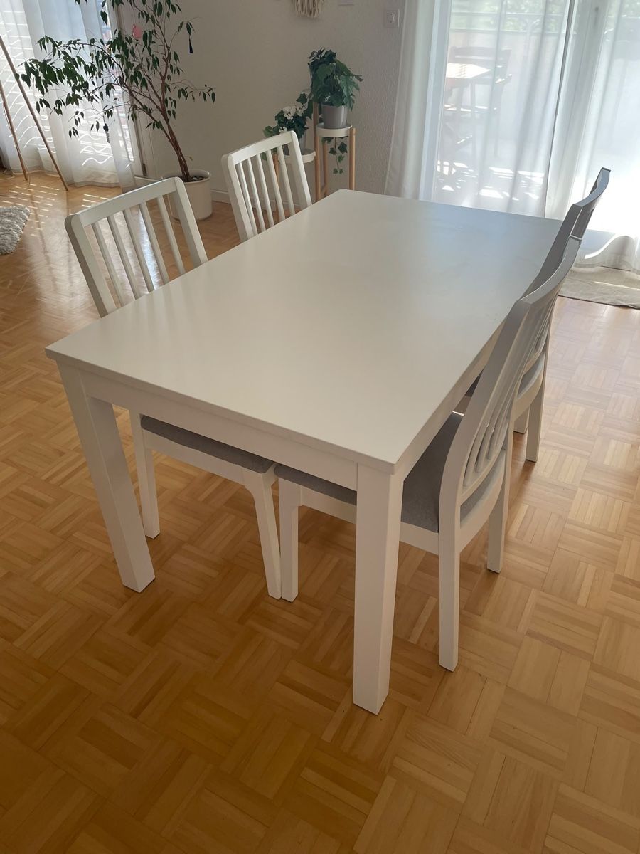 Set di tavolo e panche: Tisch + 6 Stühle – Usato da Obergösgen venduto da randomly 2